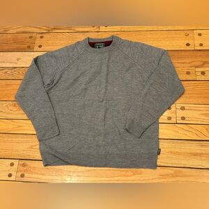 Woolrich Men’s Merino Wool Heather Gray Knit Sweater size XL